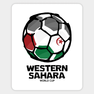 Western Sahara Football Country Flag Magnet